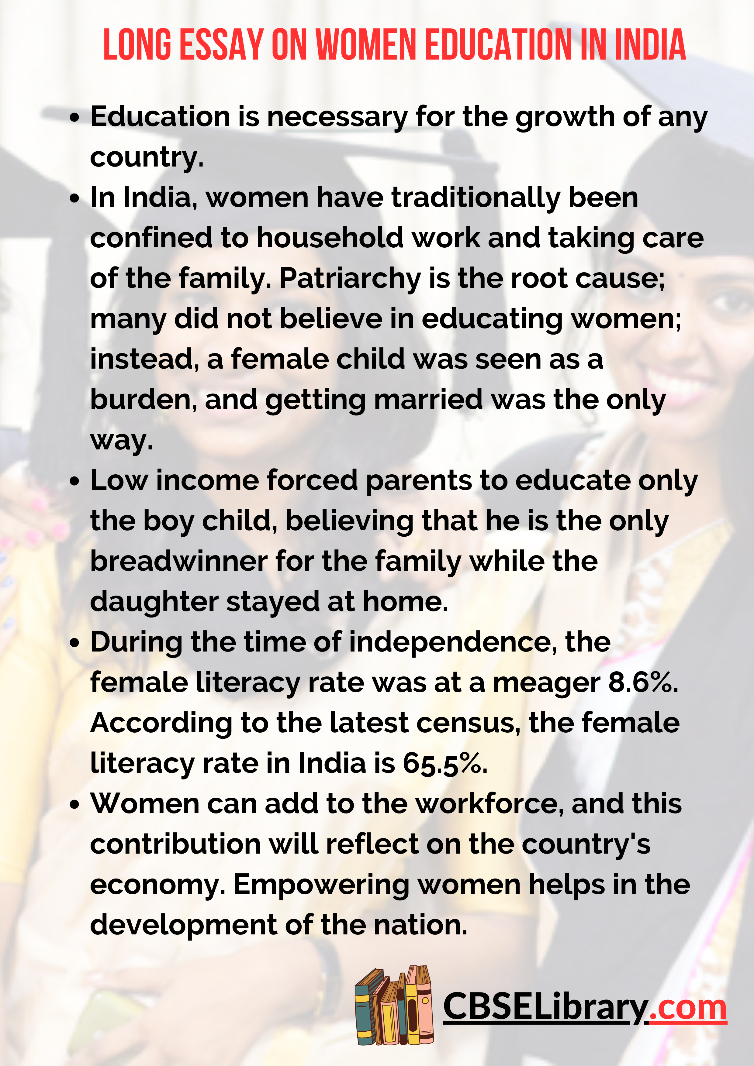 Long Essay on Women Education in India