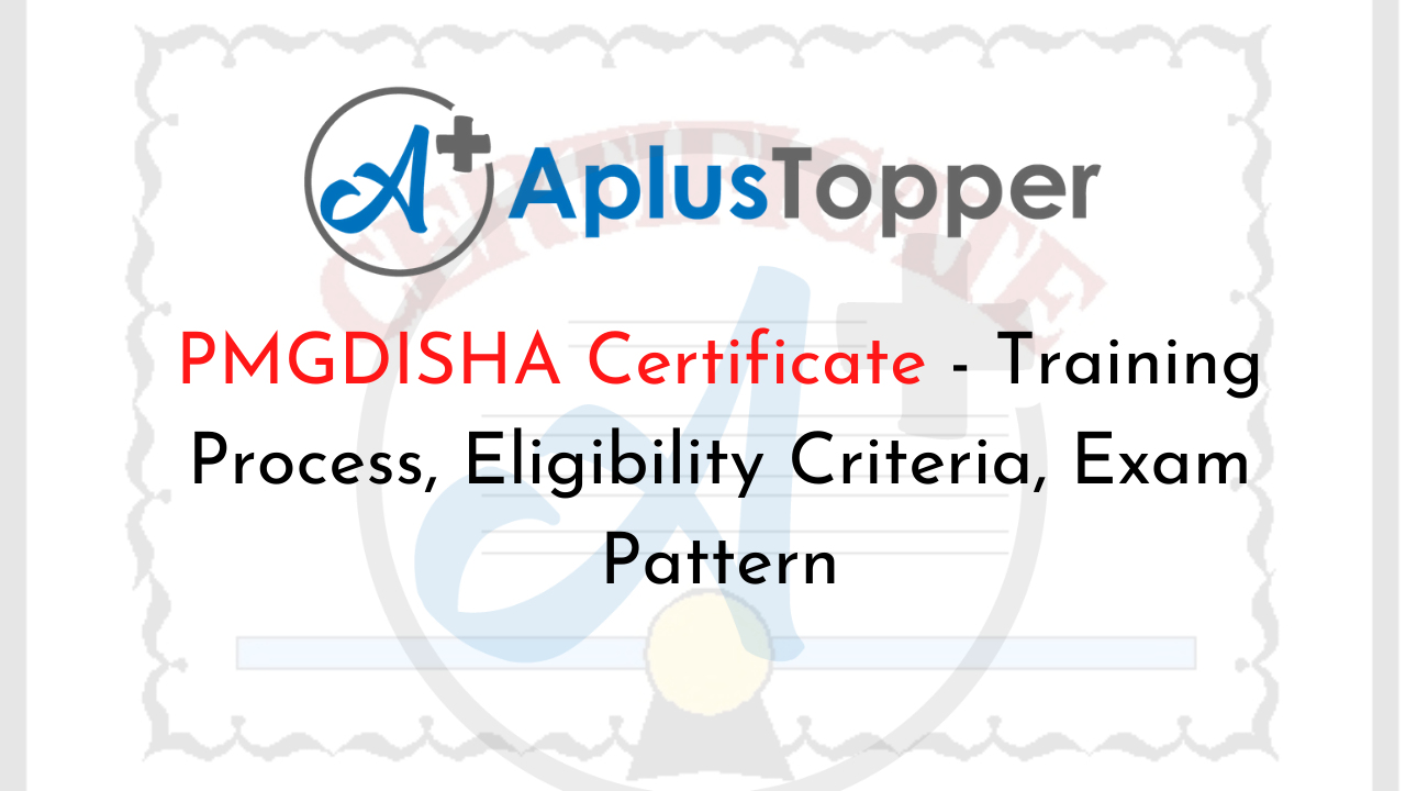 PGMDISHA Certificate