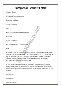 9 Sample Request Letters | Template, Format, How To Write Sample ...