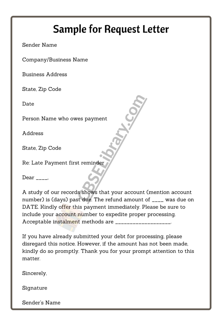 9 Sample Request Letters | Template, Format, How To Write Sample ...