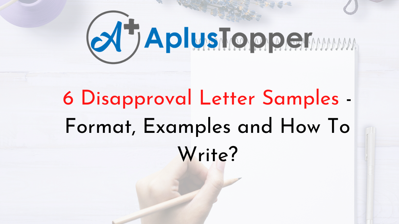Disapproval Letter Samples