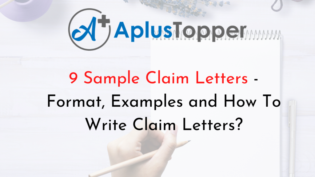 guidelines in writing claim letter