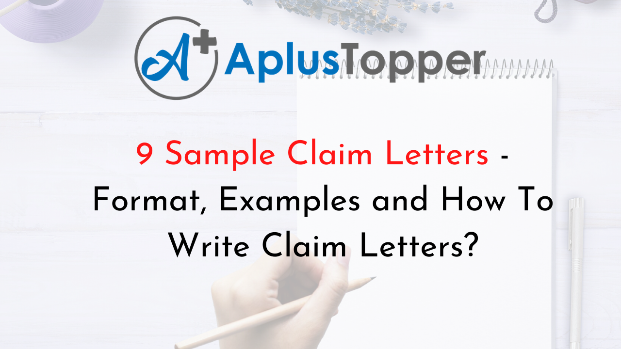Sample Claim Letters