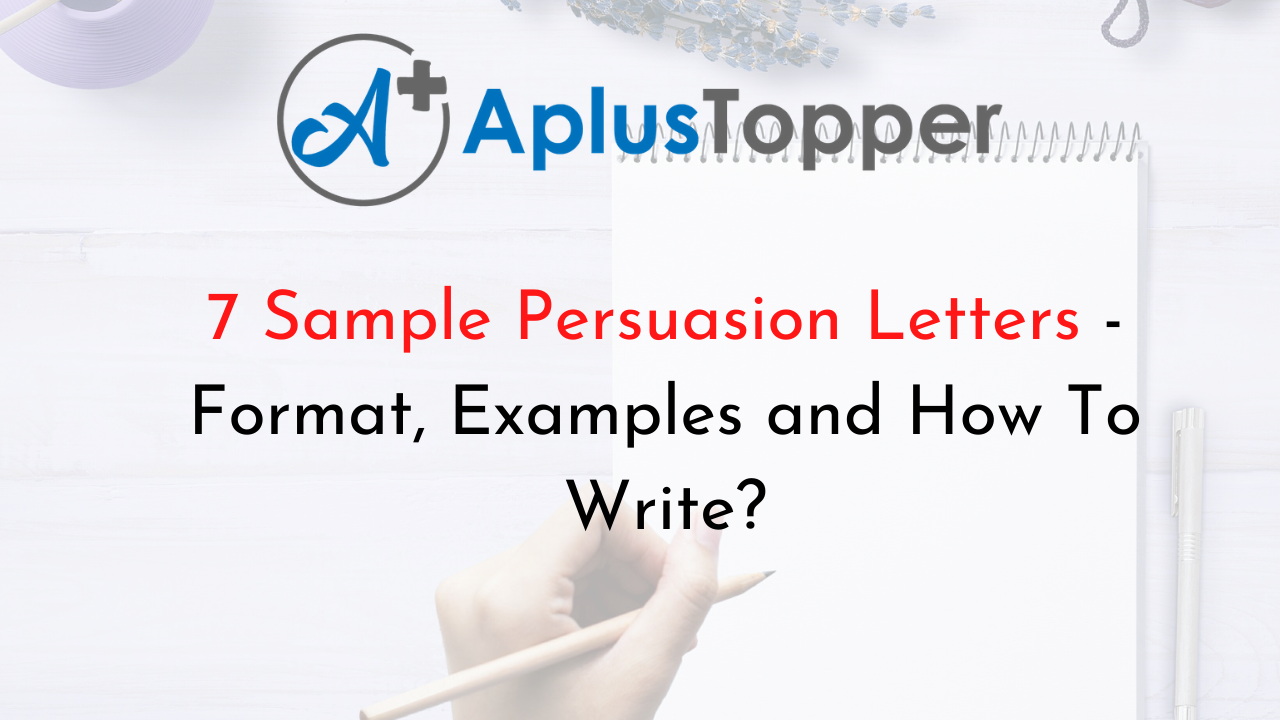Sample Persuasion Letters