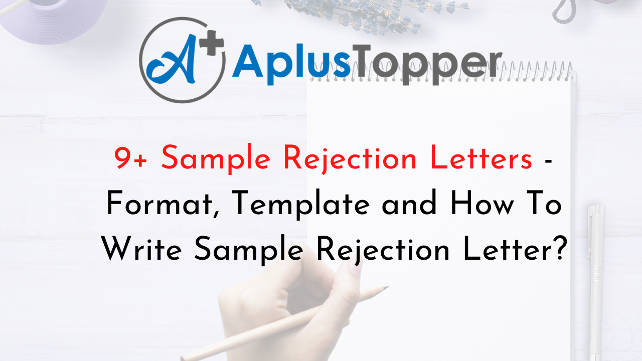 Sample Rejection Letter