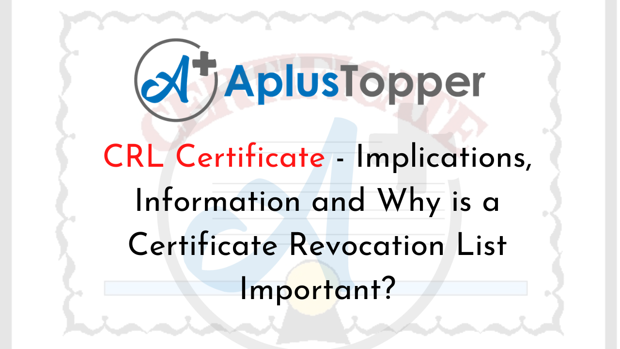 CRL Certificate