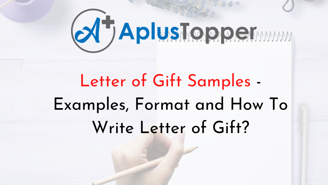 Letter of Gift Samples