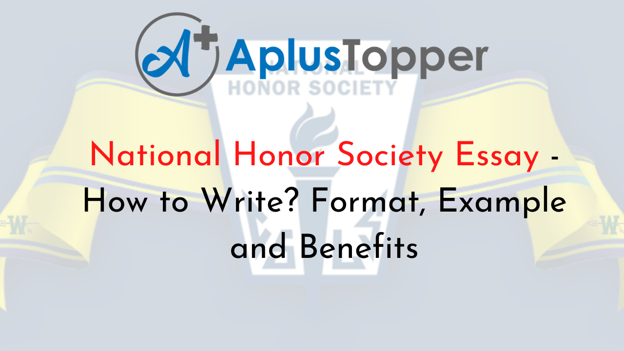 what to write for national honor society essay