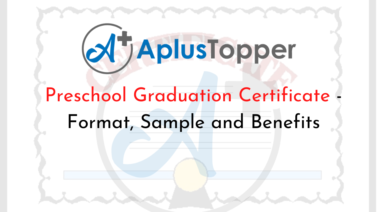 Preschool Graduation Certificate