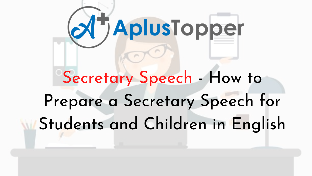 how do you write a school secretary speech