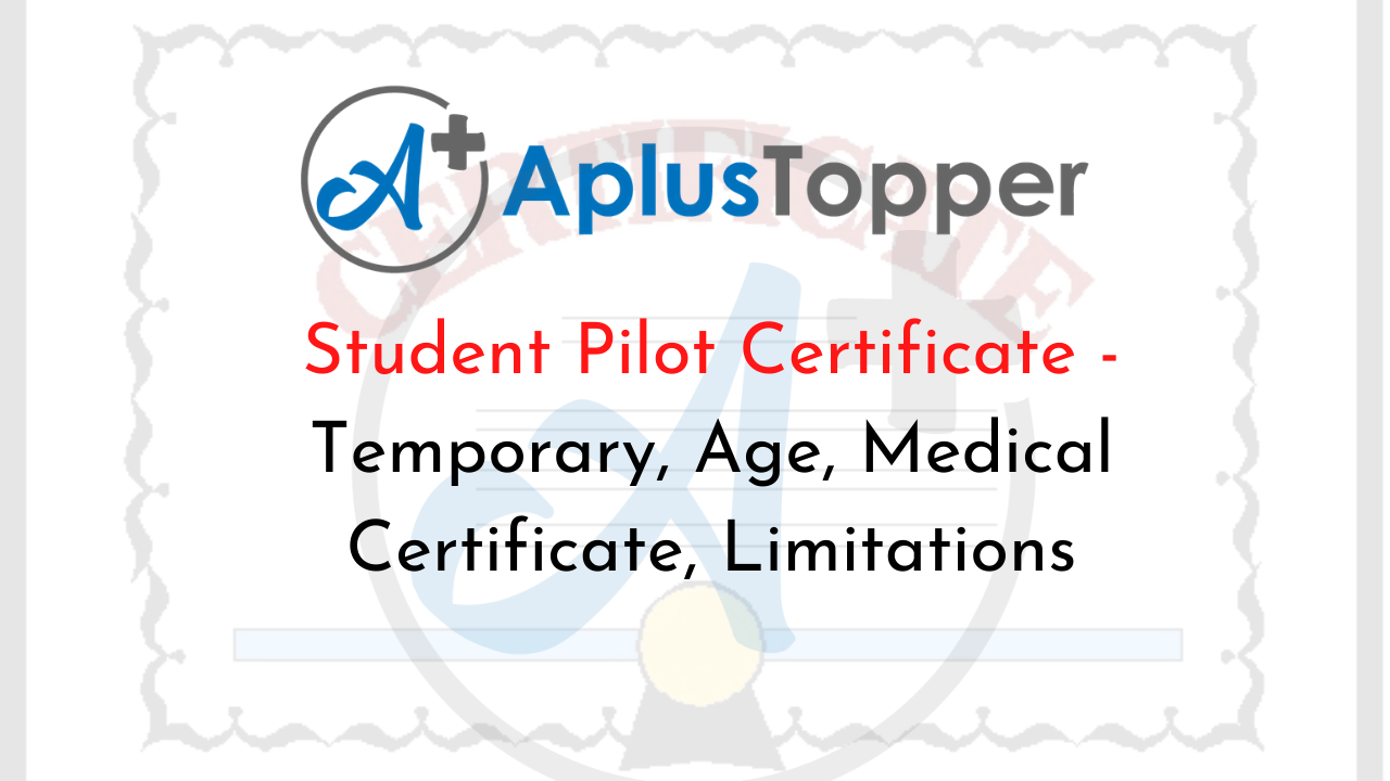 Student Pilot Certificate