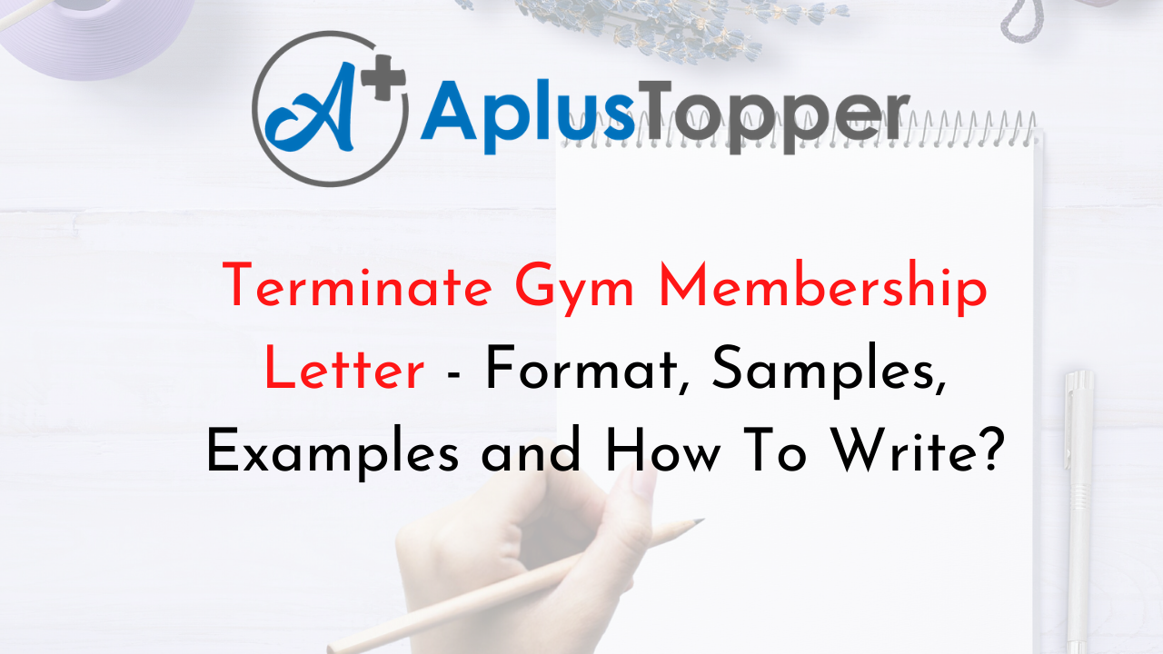 Terminate Gym Membership Letter