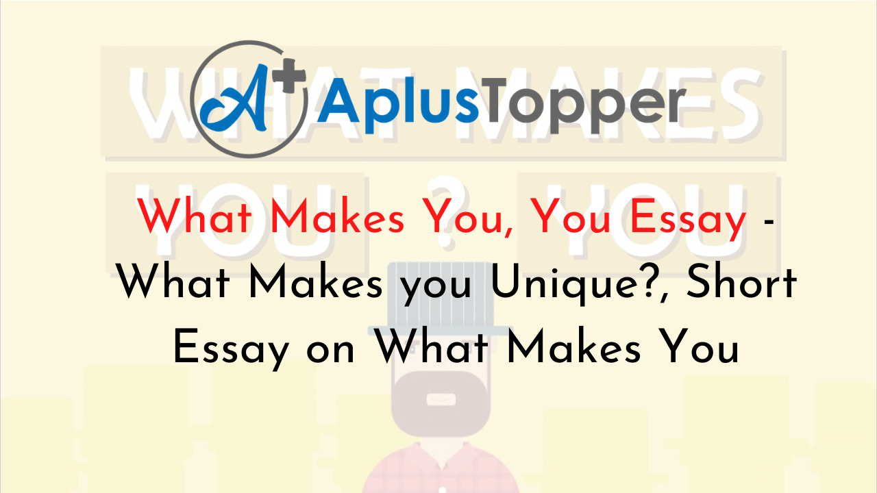 What Makes You You Essay