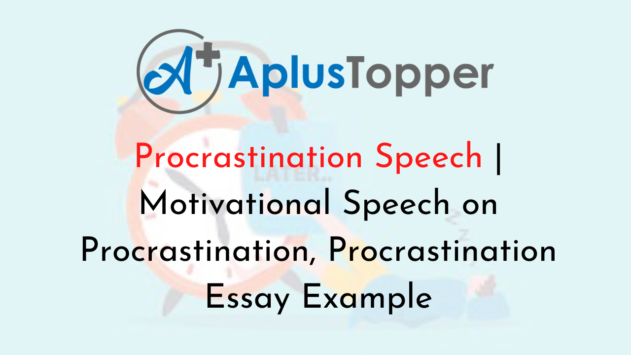 essay about overcoming procrastination