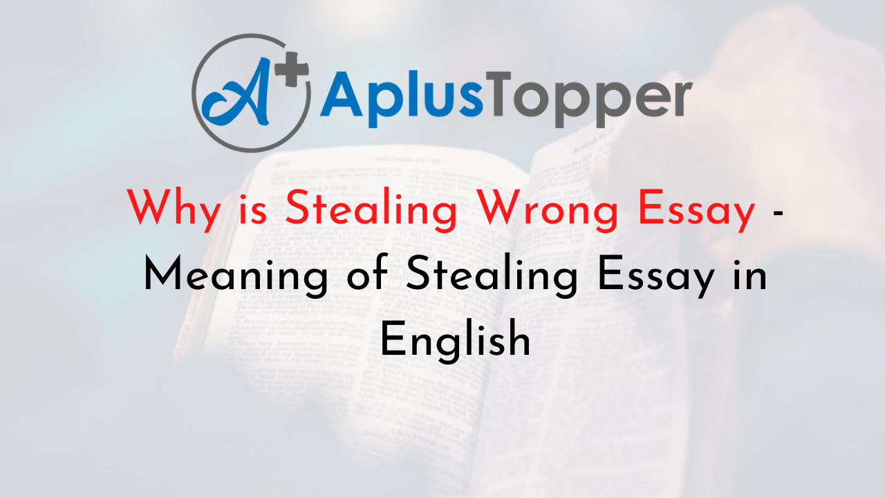 moral lesson about stealing essay