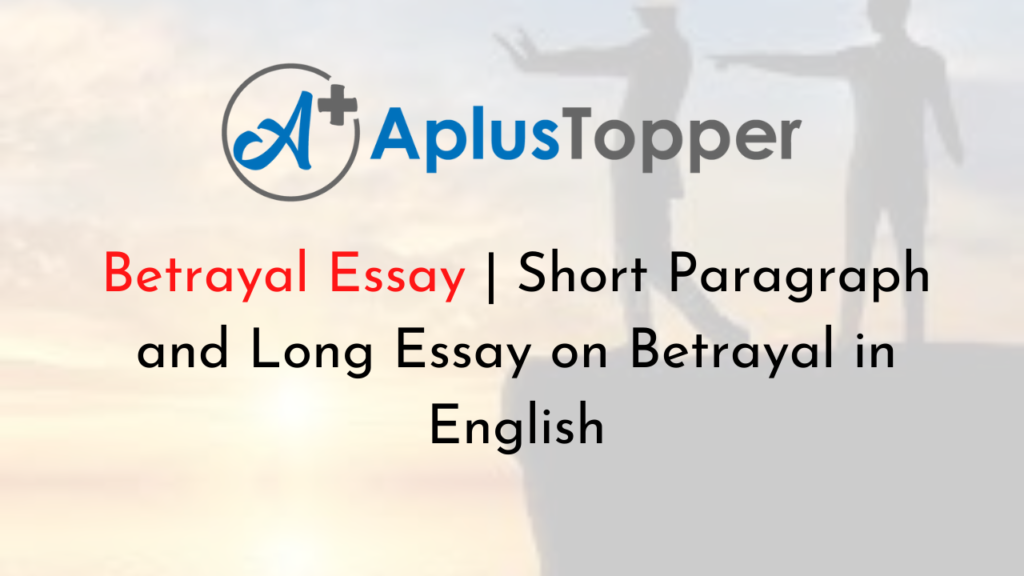 betrayal essay