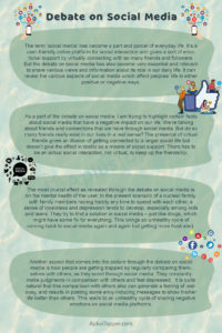 Debate on Social Media | Is Social Media Good or Bad for Society Debate