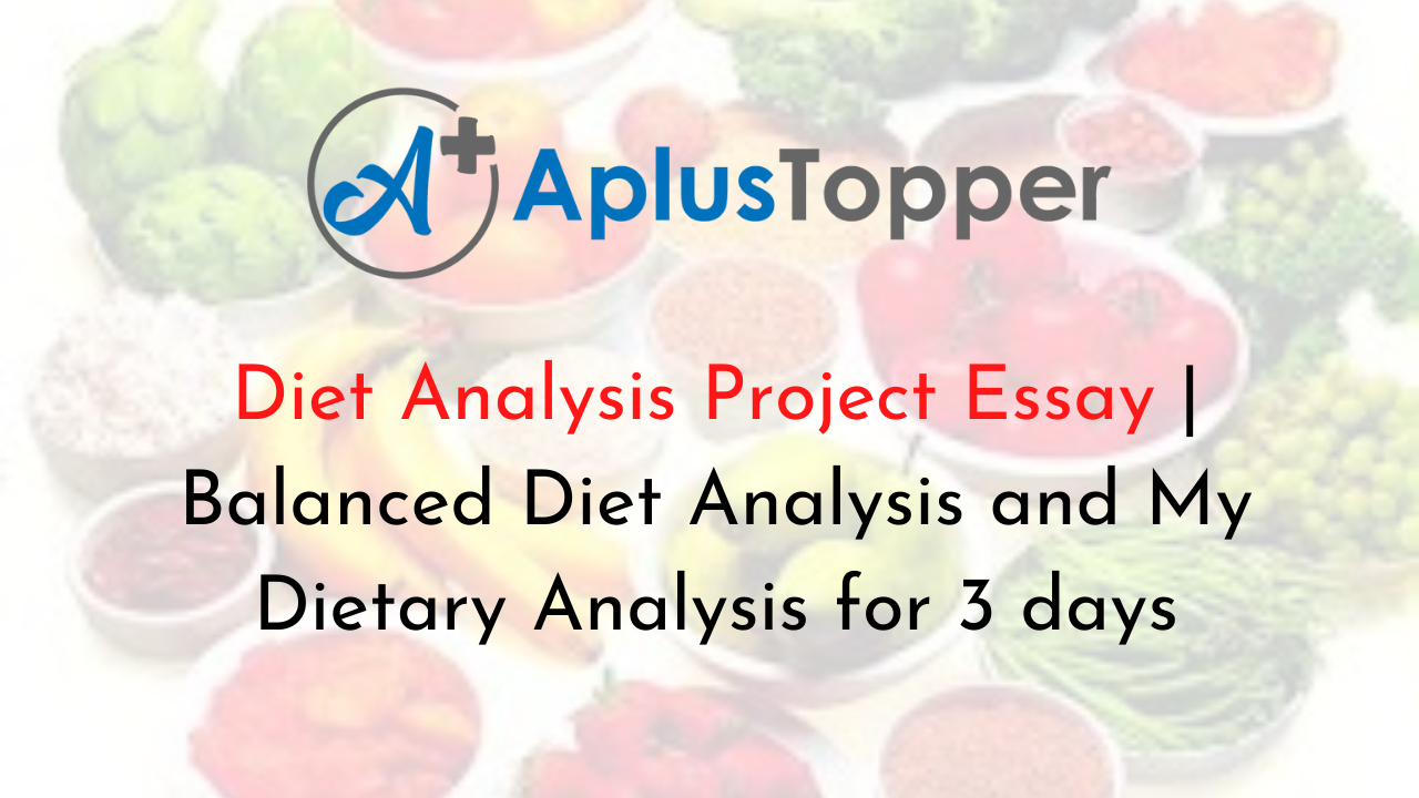 Diet Analysis Project Essay
