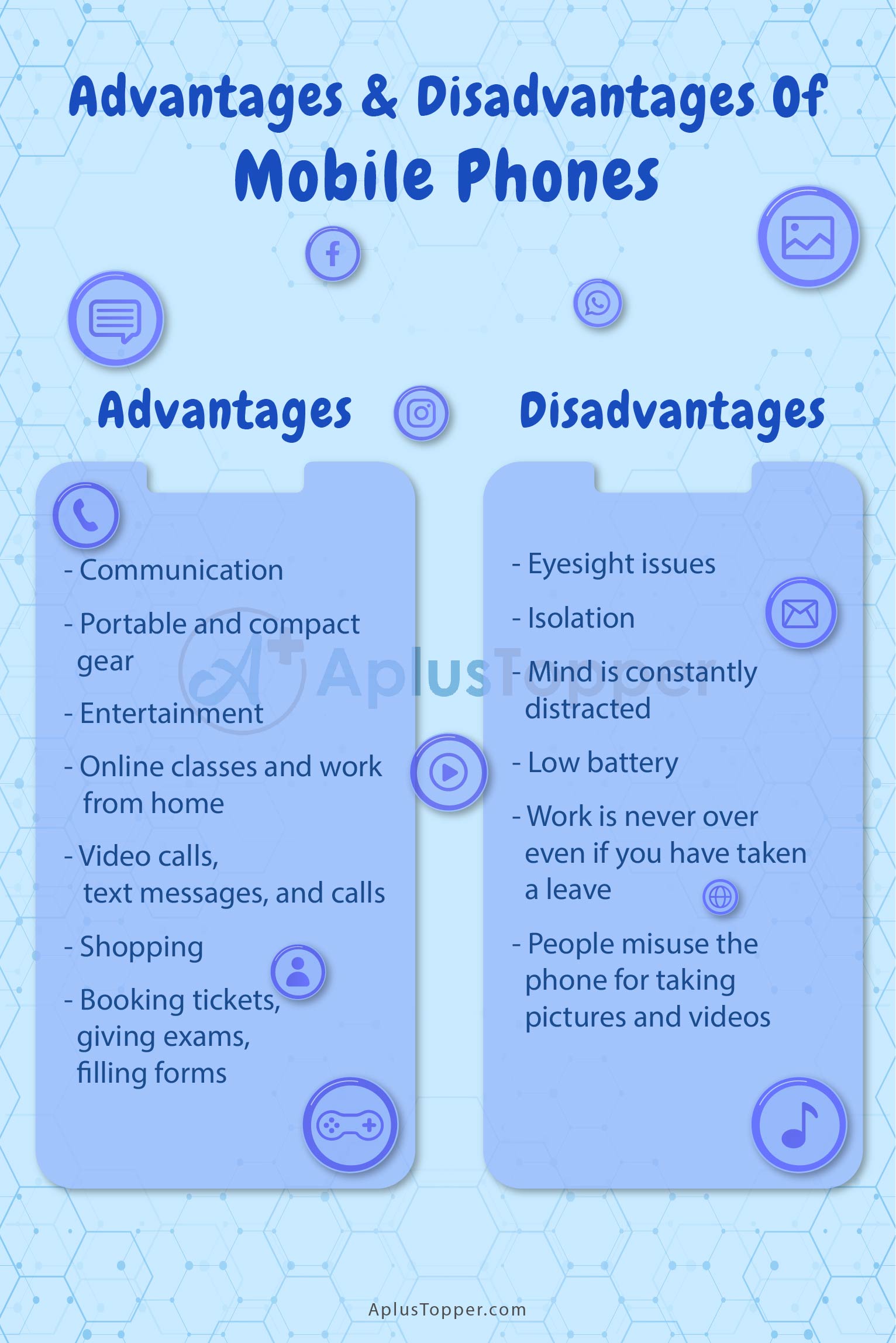 mobile phone advantages and disadvantages essay language