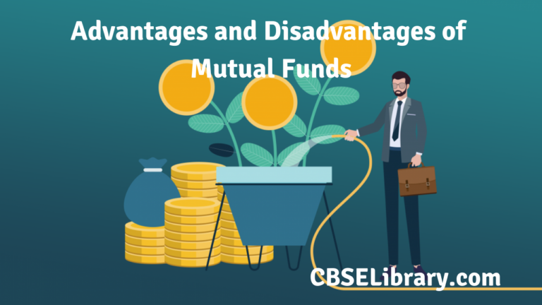 Advantages And Disadvantages Of Mutual Funds | Top Most Advantages And ...