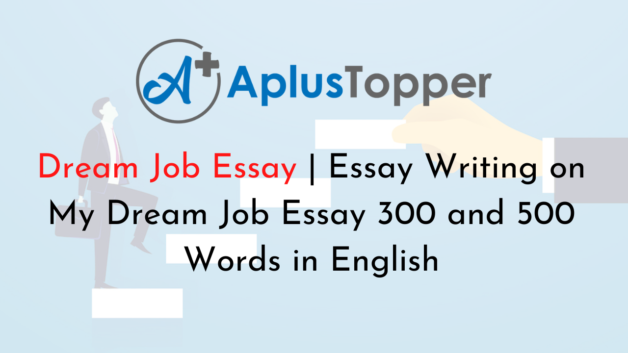 english essay about dream job