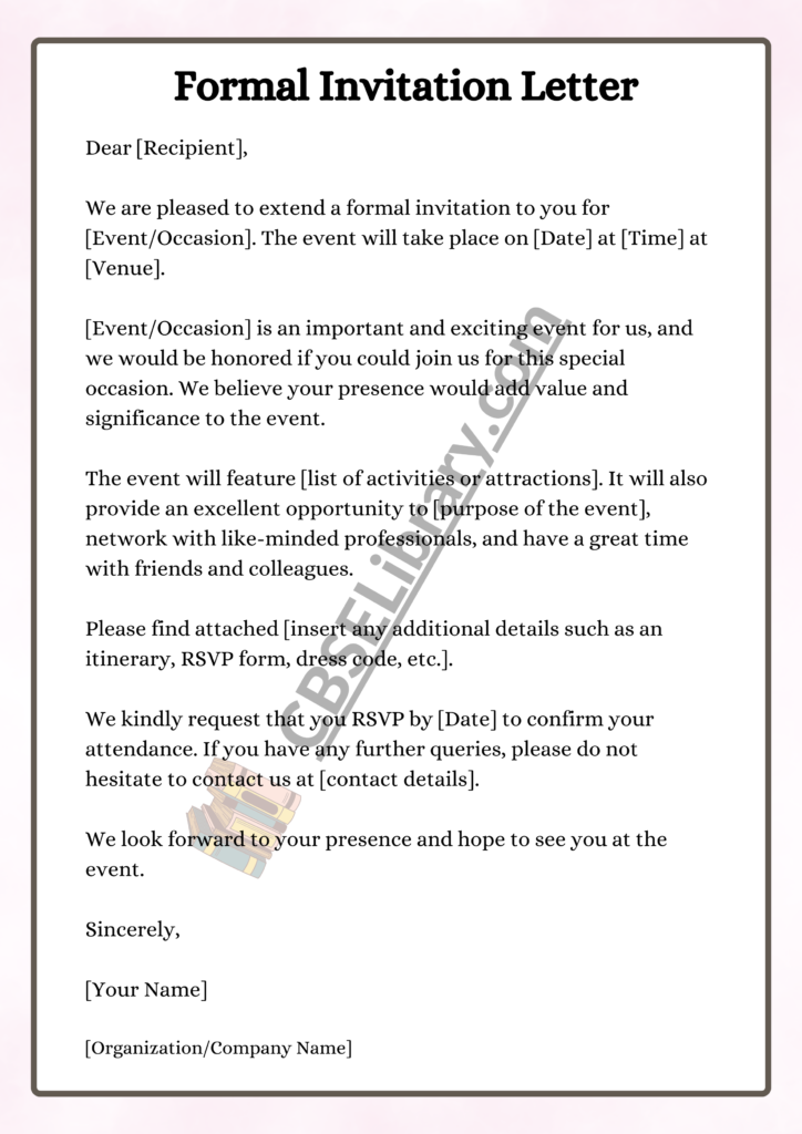 Formal Letter | How To Write a Formal Letter? Template, Samples ...