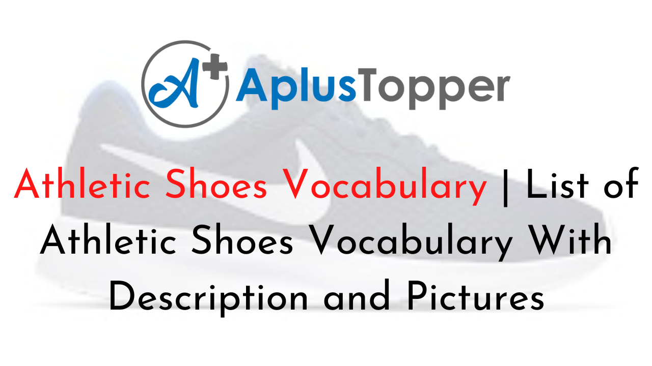 Athletic Shoes Vocabulary