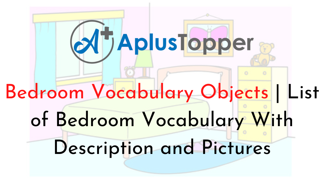 Bedroom Vocabulary Objects