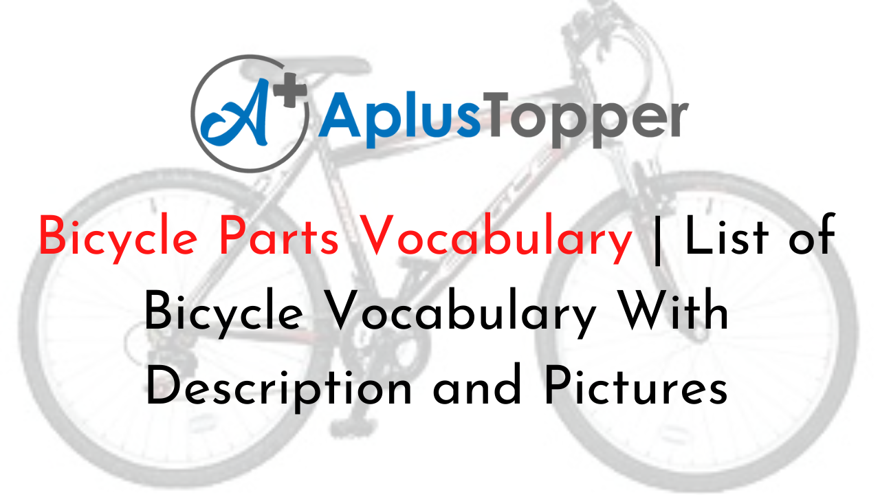 Bicycle Parts Vocabulary