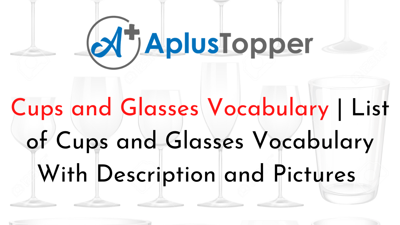 Cups and Glasses Vocabulary