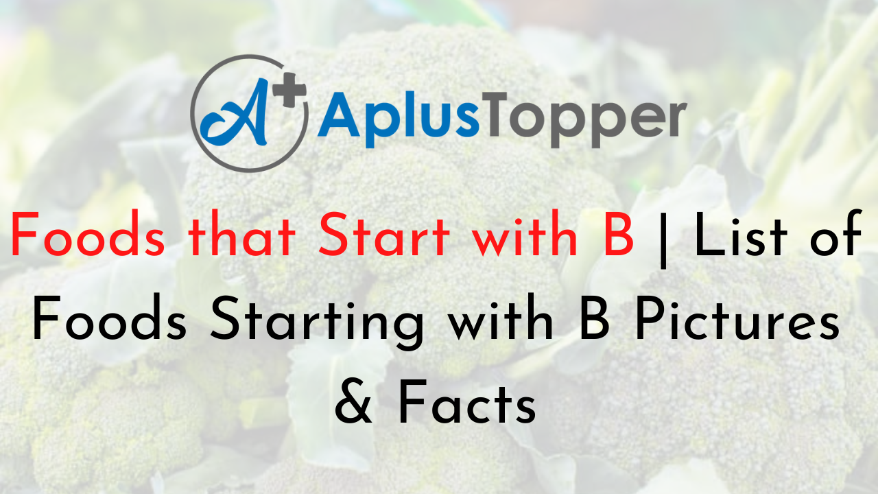 Foods that Start with B