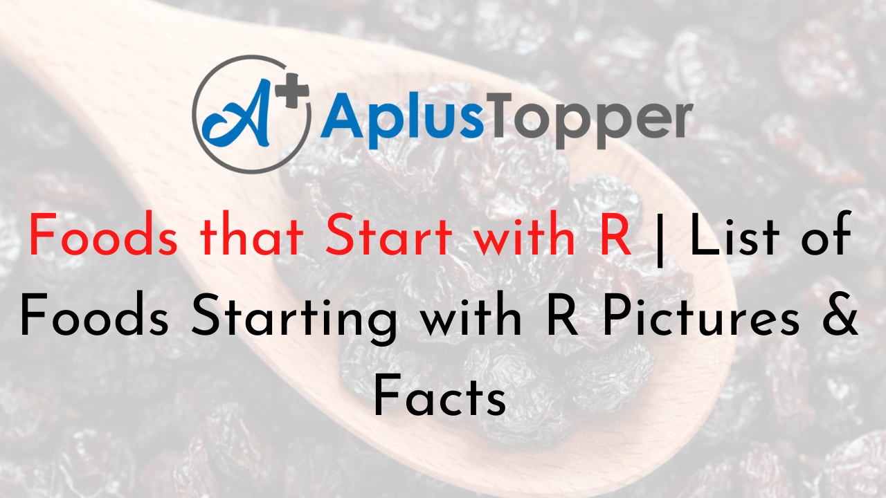 Foods that Start with r