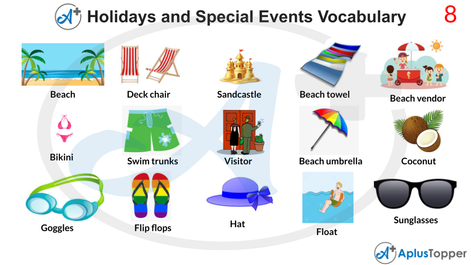 Holidays and Special Events Vocabulary Word