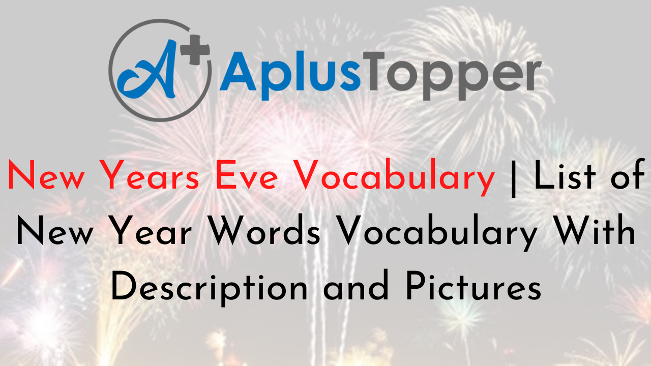 New Years Eve Vocabulary English