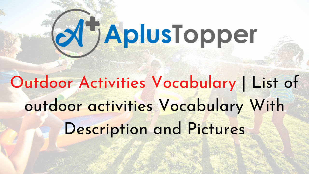 Outdoor Activities Vocabulary English