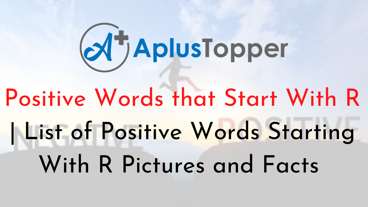 Positive Words that Start With R