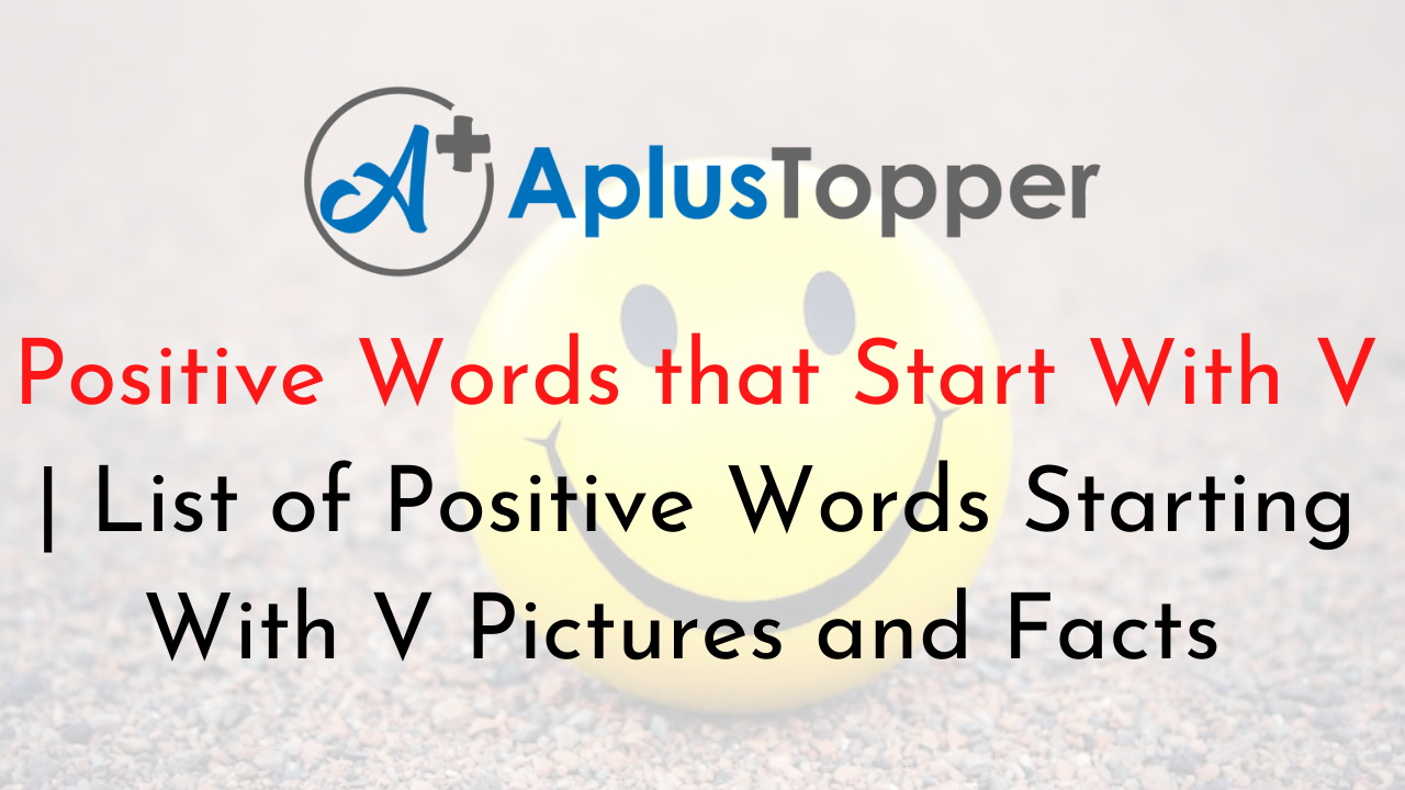 Positive Words that Start With V