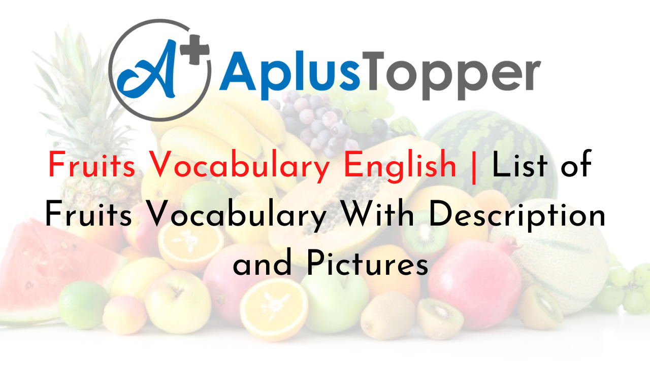 Fruits Vocabulary English