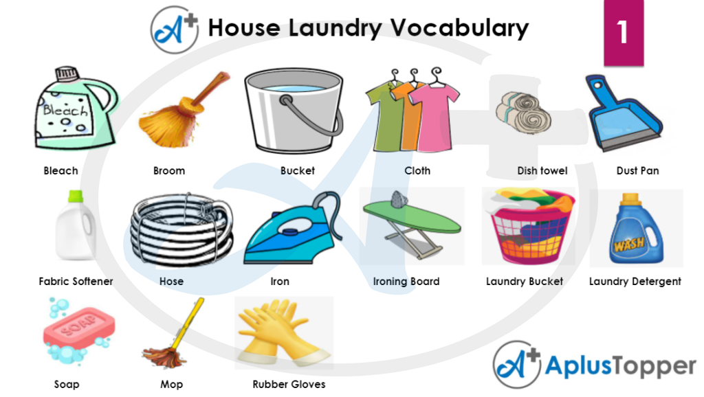House Laundry Vocabulary