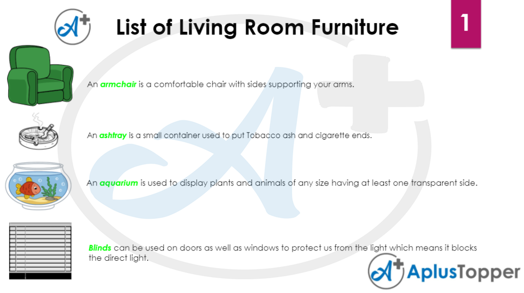 List of living room furniture 1