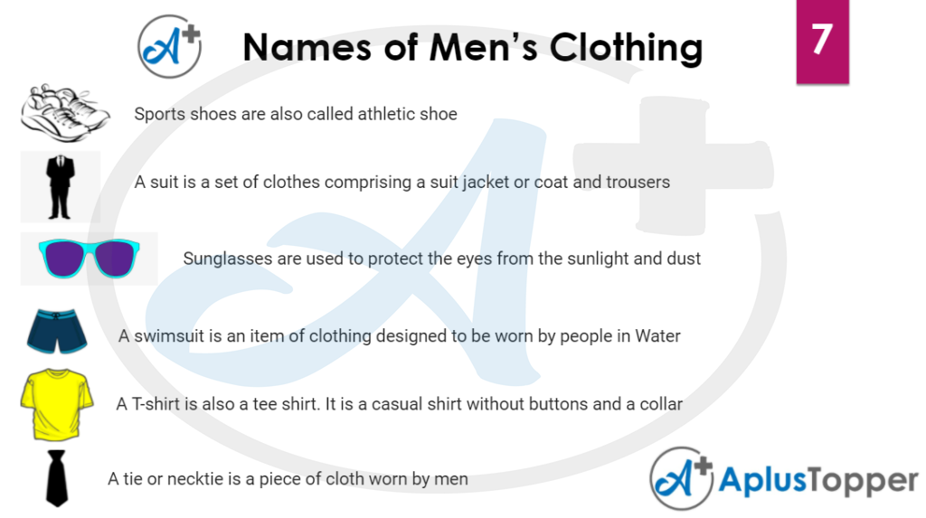 List of mens clothing 7