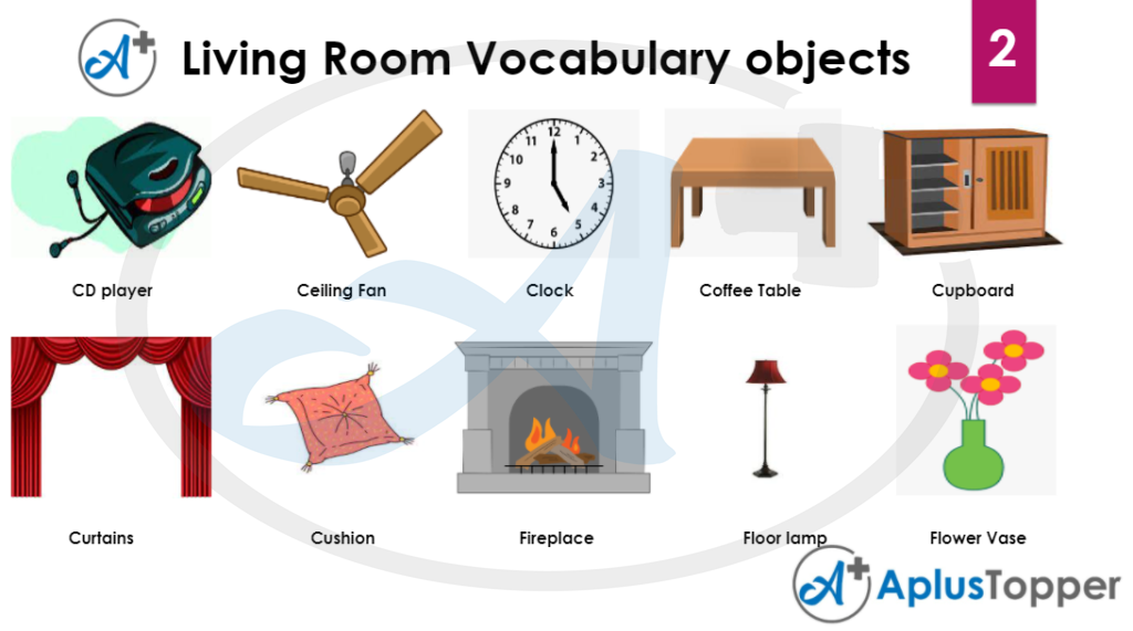 Living Room Vocabulary Objects 2