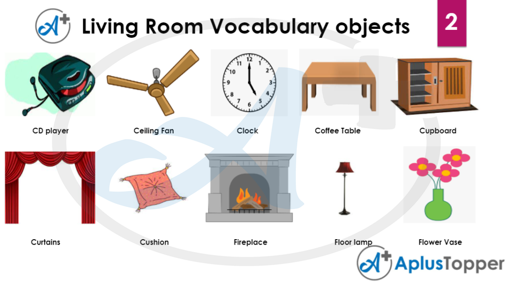 things in living room vocabulary