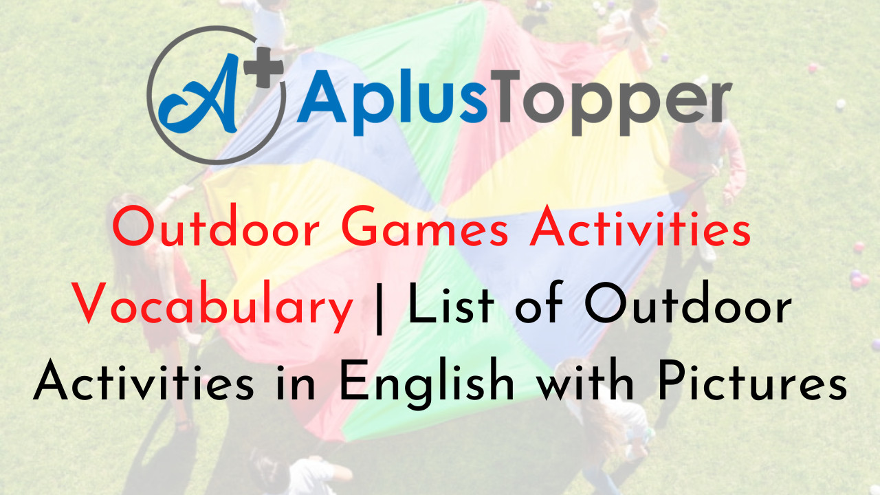 Outdoor Games Activities Vocabulary