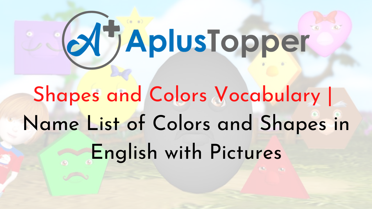 Shapes and Colors Vocabulary