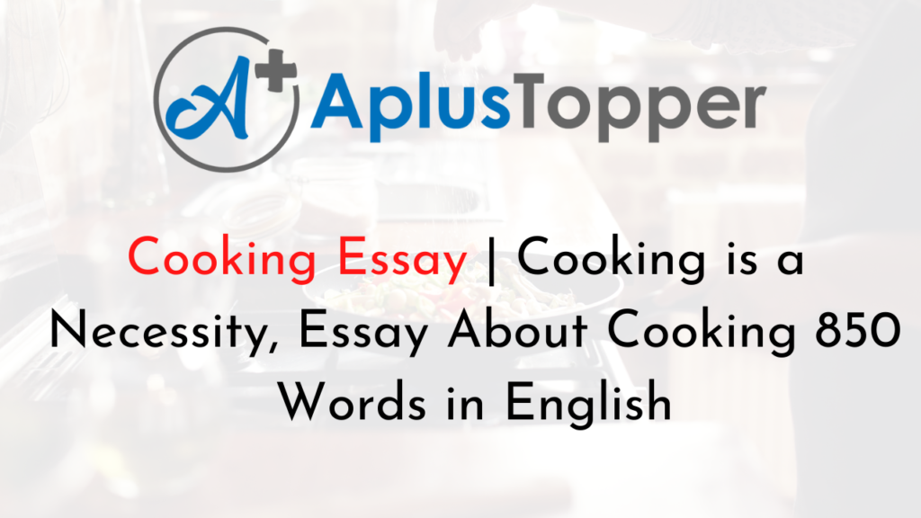 title for cooking essay