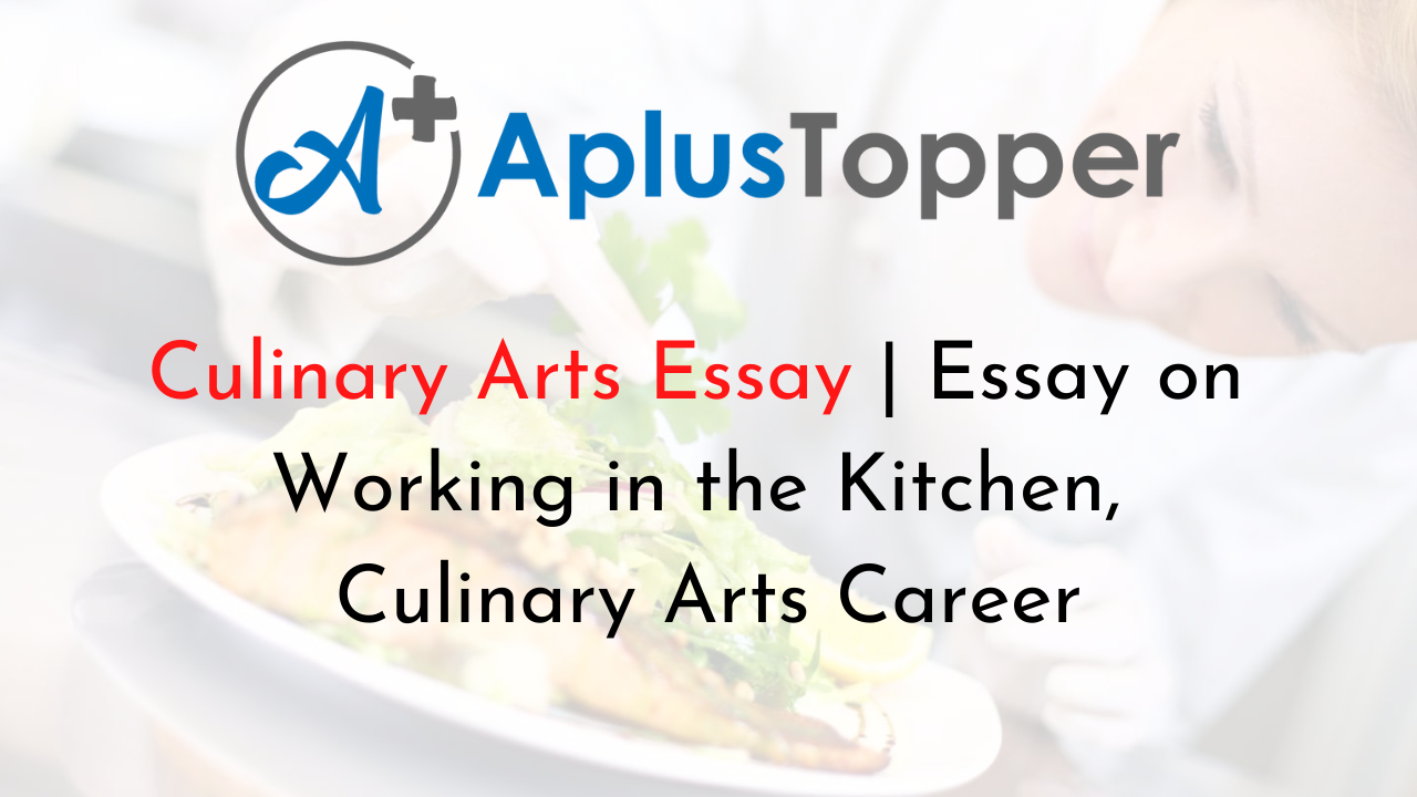 sample college essays about cooking