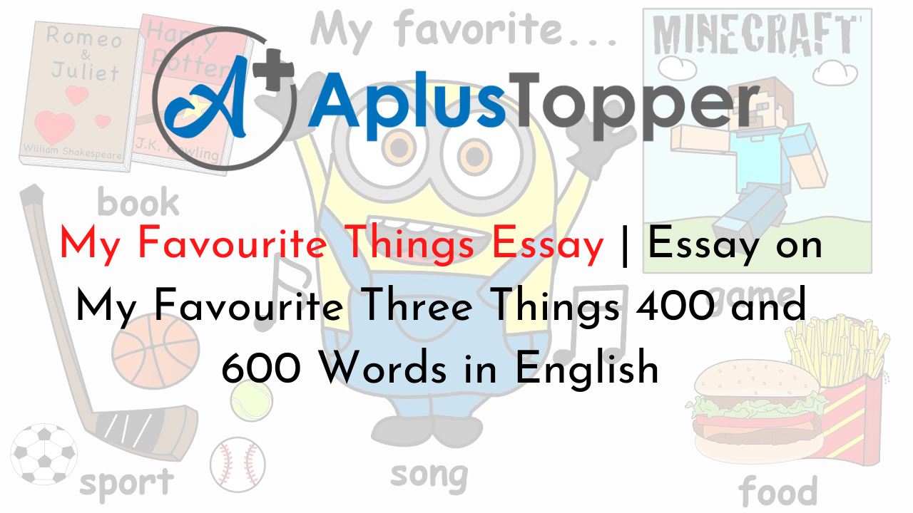 My Favourite Things Essay