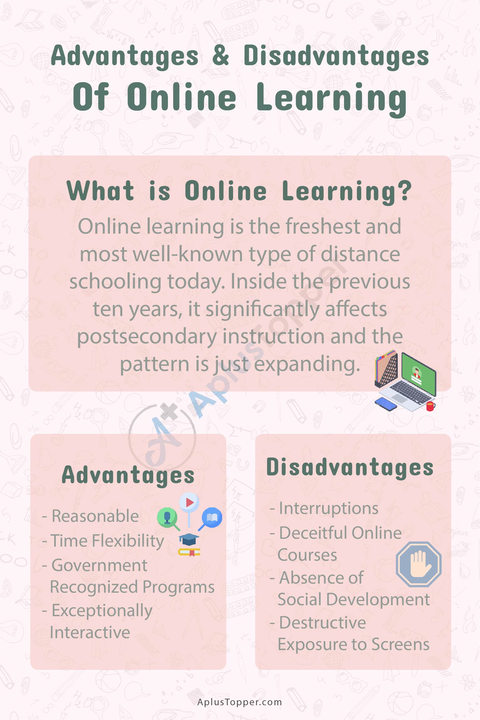 an essay on advantages and disadvantages of online classes