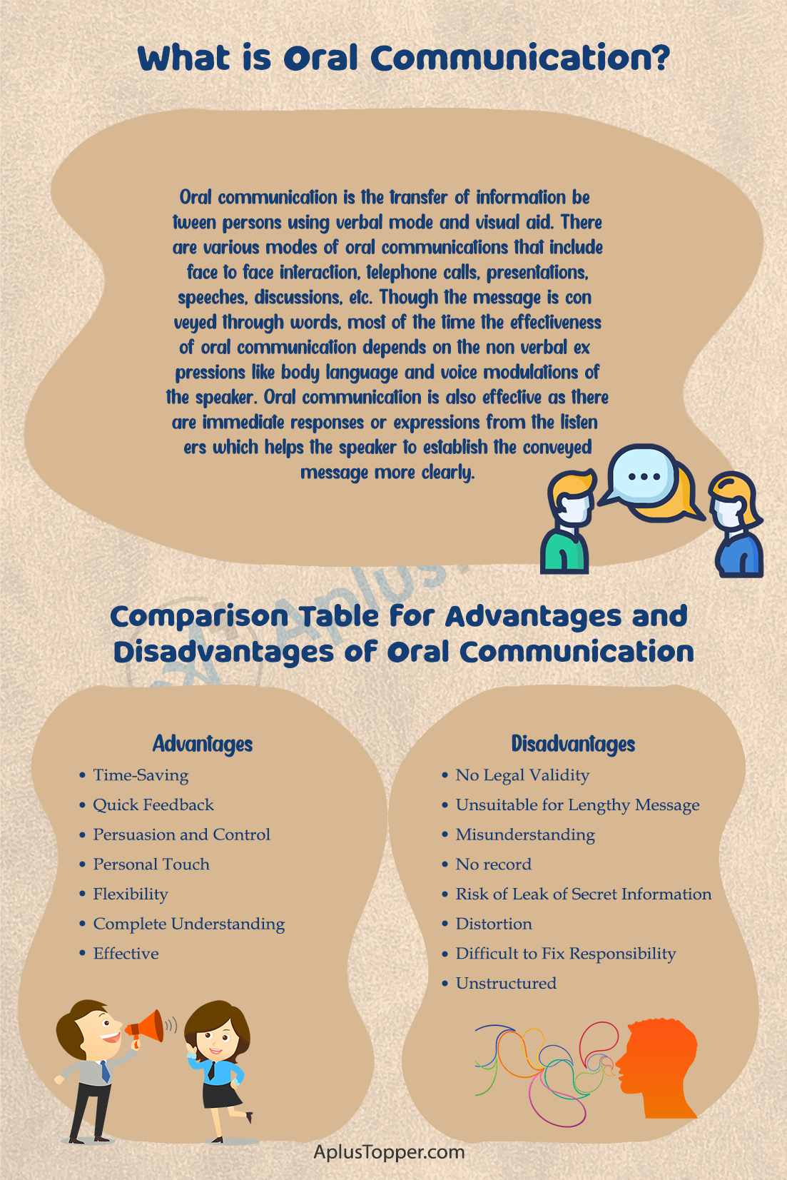 what are the advantages and disadvantages of oral presentation